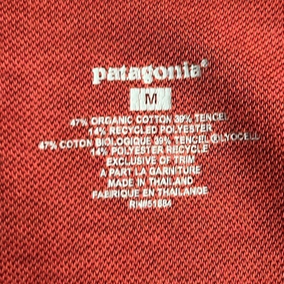 Patagonia women’s red organic cotton blend zip up hoodie size Medium - Picture 6 of 8